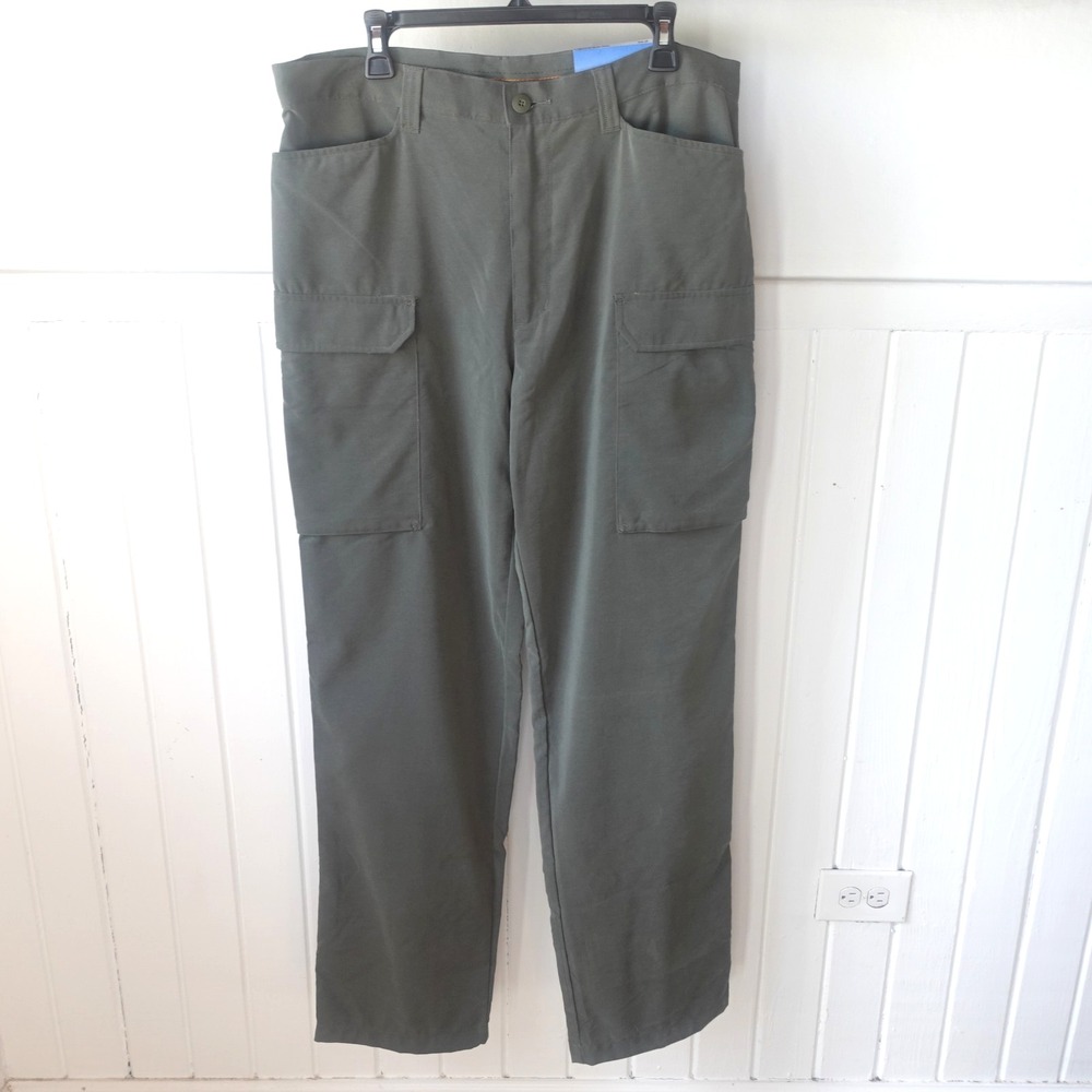 New Patagonia Pants Mens 38 Green All Terrain Quandary Cargo Hiking Pockets Gorp
